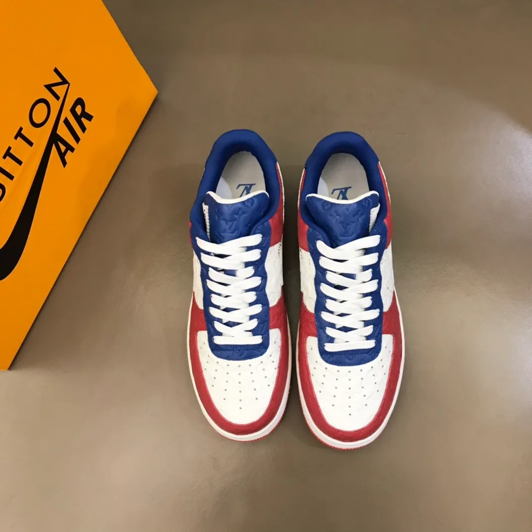 Men's shoes 💰p440 "*OUIS *UITTO*" x OFF-WHITE x Nike tripartite collaboration! Trendy and cool men's casual sports shoes with unrivaled color matching. The design idea basically continues the style of THE TEN. The Swoosh line and tongue label have a very familiar visual effect and are both fashionable and trendy! A must-have for fashionistas! The effect on your feet is absolutely stunning! Size: 38-45